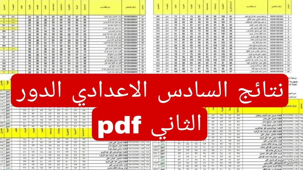 استخراج نتائج السادس اعدادي موقع نتائجنا 2025 دور ثاني للفرع العلمي والادبي