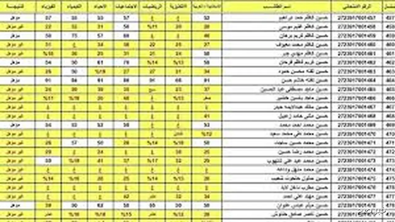 نزلها pdf.. نتائج السادس الاعدادي 2025 دور ثاني عبر موقع وزارة التربية العراقية او نتائجنا results.mlazemna.com