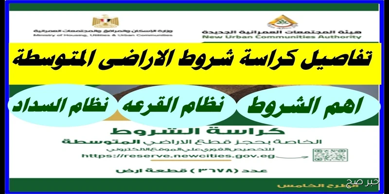 وزارة الإسكان تُعلن.. كراسة شروط اراضي الاسكان المتوسط لعام 2025 وموعد التقديم والحجز