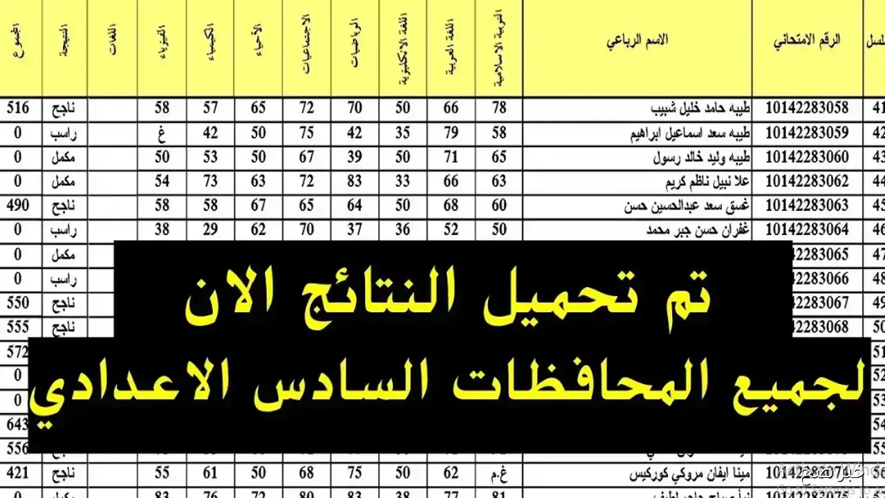الآن.. رابط نتائج السادس الاعدادي 2025 الدور الثاني لجميع المحافظات العراقية
