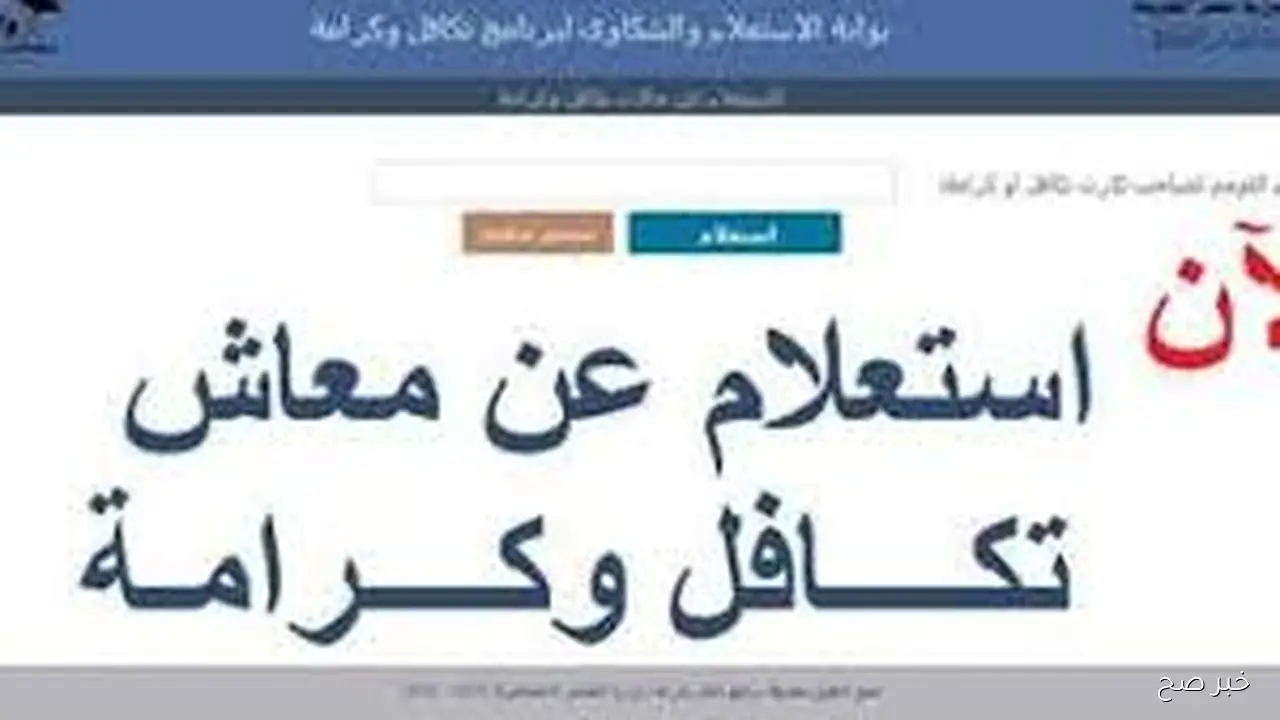 رابط مباشر.. استعلام بالرقم القومي تكافل وكرامة 2025 عبر موقع وزارة التضامن moss.gov.eg