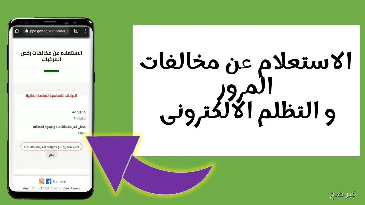 كيفية استعلام عن مخالفات المرور مجانًا بالرقم القومي وخطوات التظلم عليها الكترونياً
