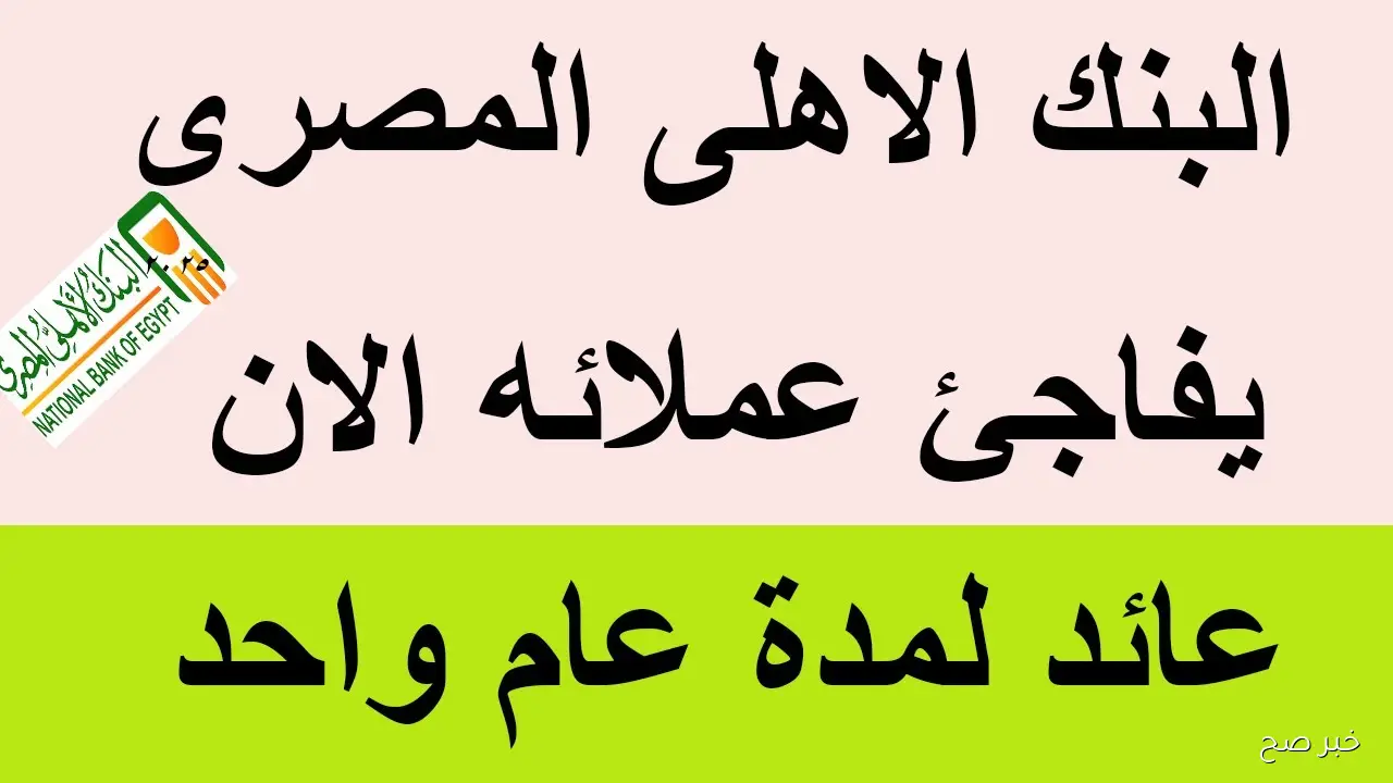 “استثمر فلوسك دلوقتي” شهادات البنك الأهلي المصري 2025 بفائدة تصل إلي 23%