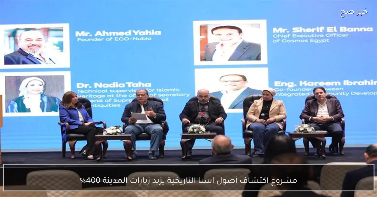 مشروع اكتشاف أصول إسنا التاريخية يزيد زيارات المدينة 400%