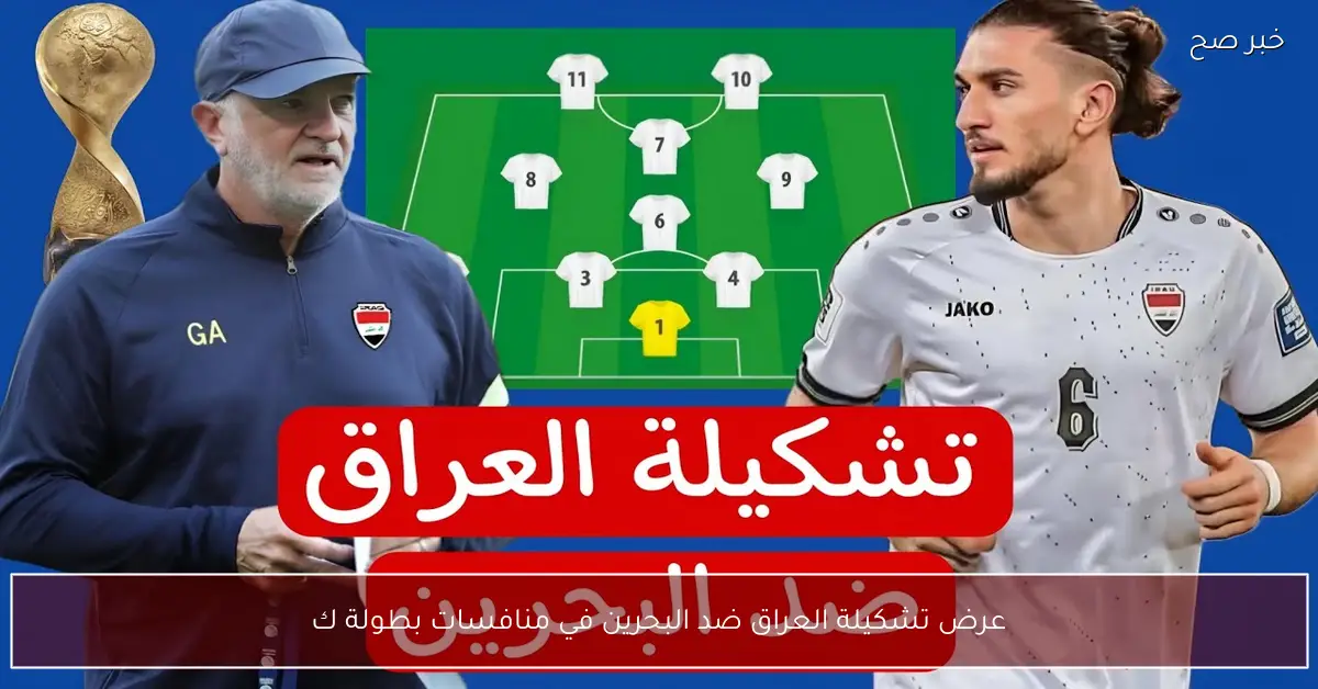بالأسماء.. عرض تشكيلة العراق ضد البحرين في منافسات بطولة كأس العرب 2025