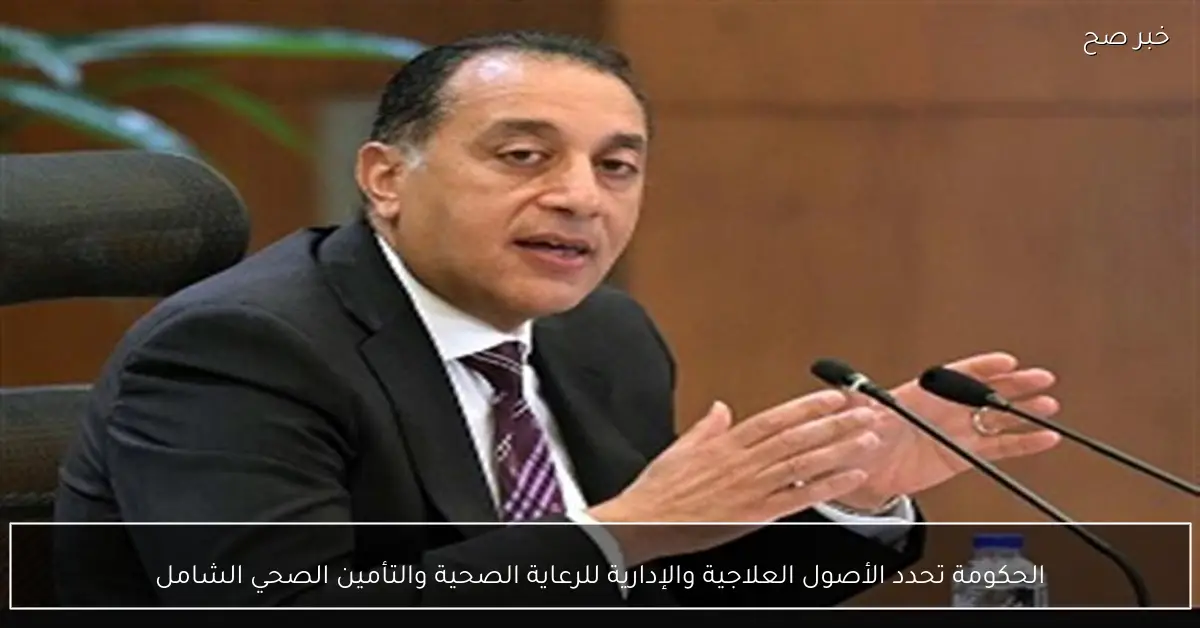 الحكومة تحدد الأصول العلاجية والإدارية للرعاية الصحية والتأمين الصحي الشامل