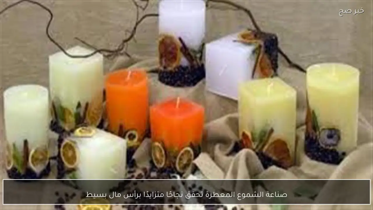 صناعة الشموع المعطرة تحقق نجاحًا متزايدًا برأس مال بسيط