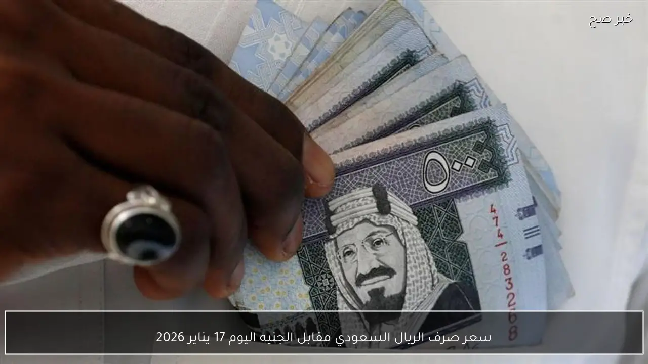 سعر صرف الريال السعودي مقابل الجنيه اليوم 17 يناير 2026