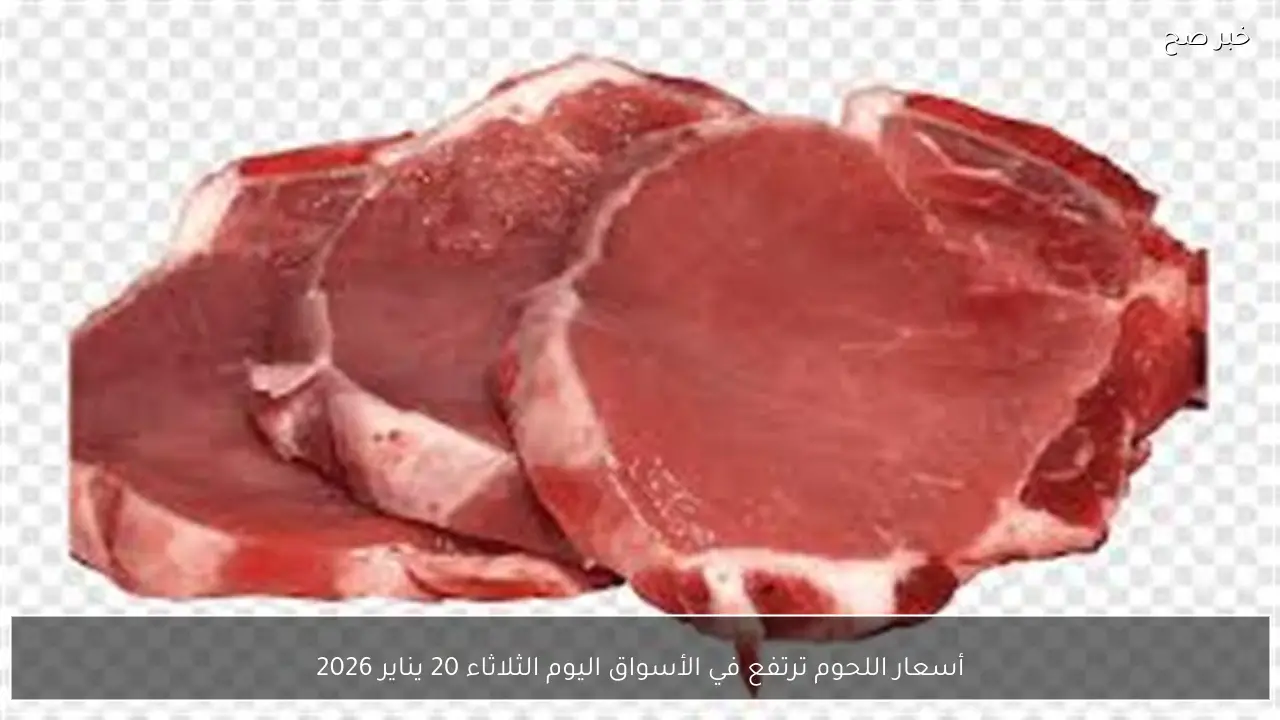 أسعار اللحوم ترتفع في الأسواق اليوم الثلاثاء 20 يناير 2026