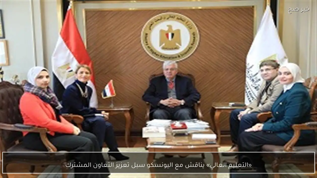 «التعليم العالي» يناقش مع اليونسكو سبل تعزيز التعاون المشترك