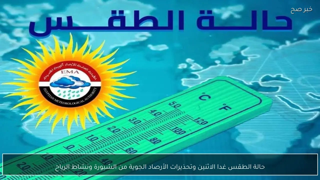 “البسوا تقيل”.. حالة الطقس غدا الاثنين وتحذيرات الأرصاد الجوية من الشبورة ونشاط الرياح