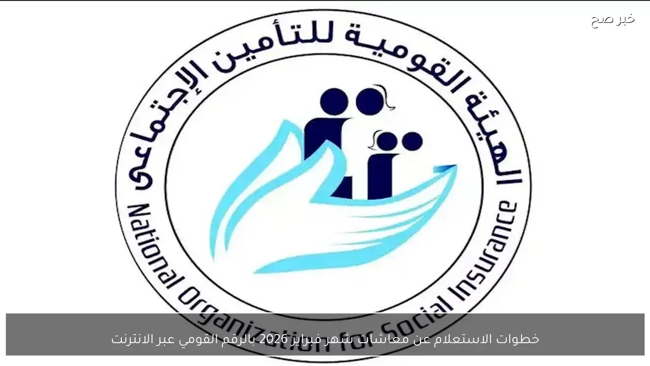 خطوات الاستعلام عن معاشات شهر فبراير 2026 بالرقم القومي عبر الانترنت