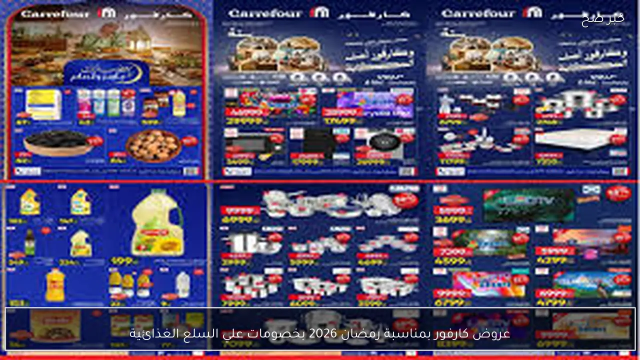 عروض كارفور بمناسبة رمضان 2026.. خصومات وتخفضيات هائلة علي الياميش والسلع الغذائية