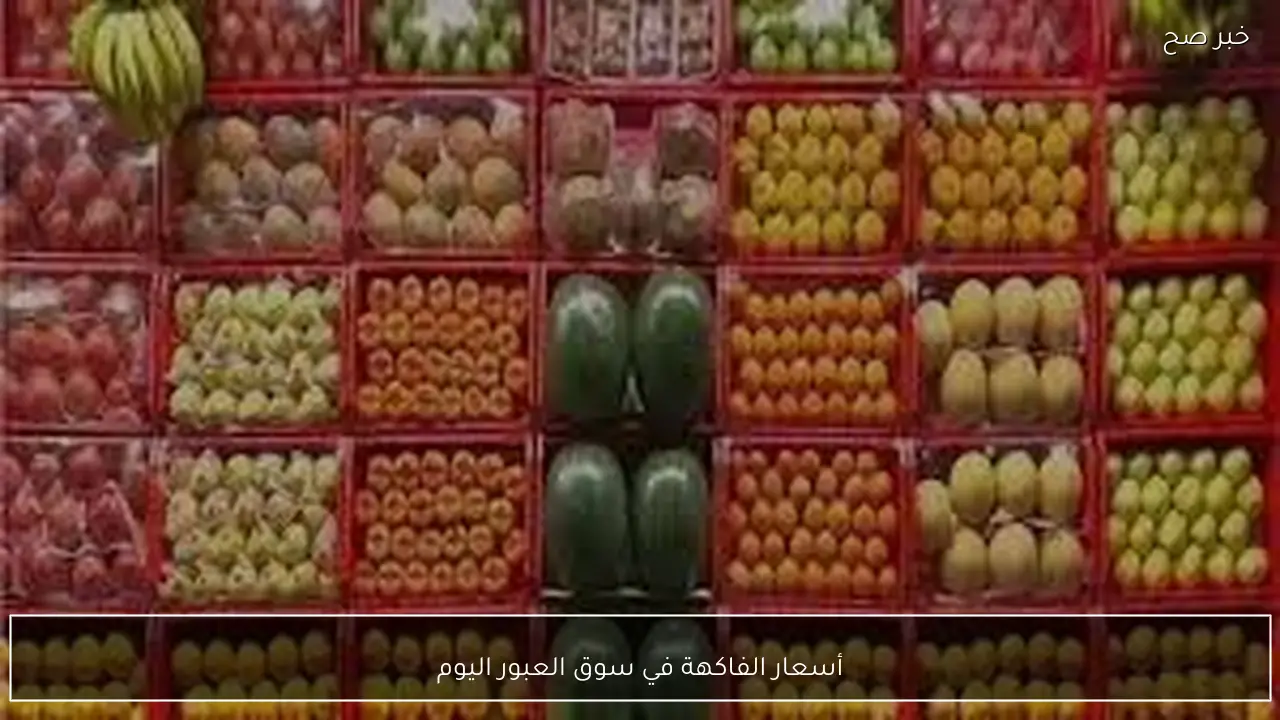 جدول أسعار الفاكهة في سوق العبور اليوم الاثنين 26 يناير 2026.. الكاكا تتراوح بين 27 لـ 37 جنيهًا