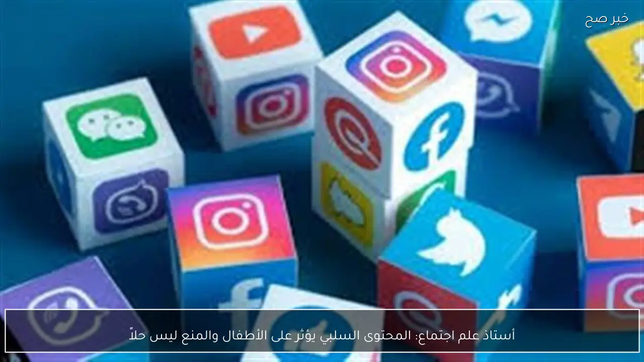 أستاذ علم اجتماع: المحتوى السلبي يؤثر على الأطفال والمنع ليس حلاً