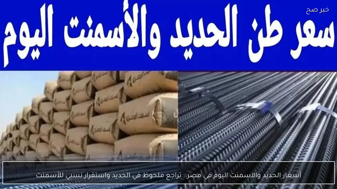 أسعار الحديد والاسمنت اليوم في مصر.. تراجع ملحوظ في الحديد واستقرار نسبي للأسمنت