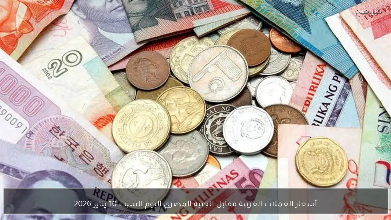 أسعار العملات العربية مقابل الجنيه المصري اليوم السبت 10 يناير 2026