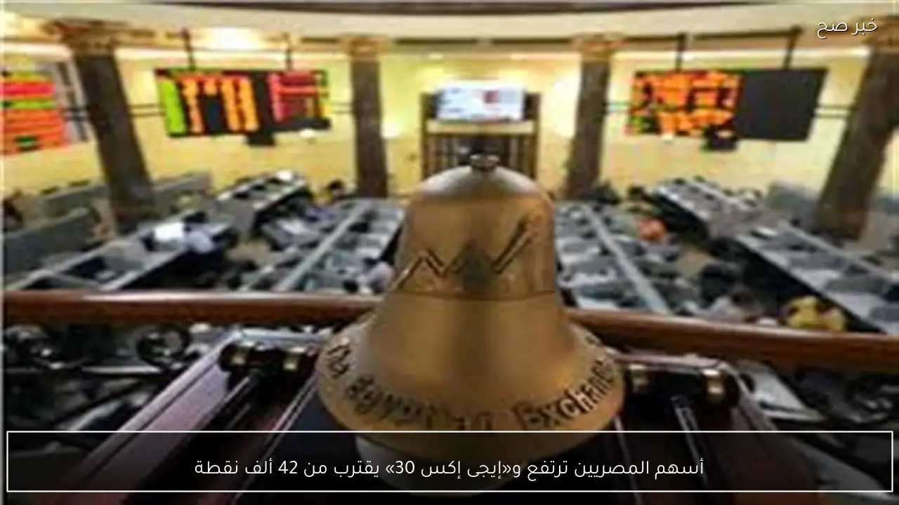 أسهم المصريين ترتفع و«إيجى إكس 30» يقترب من 42 ألف نقطة