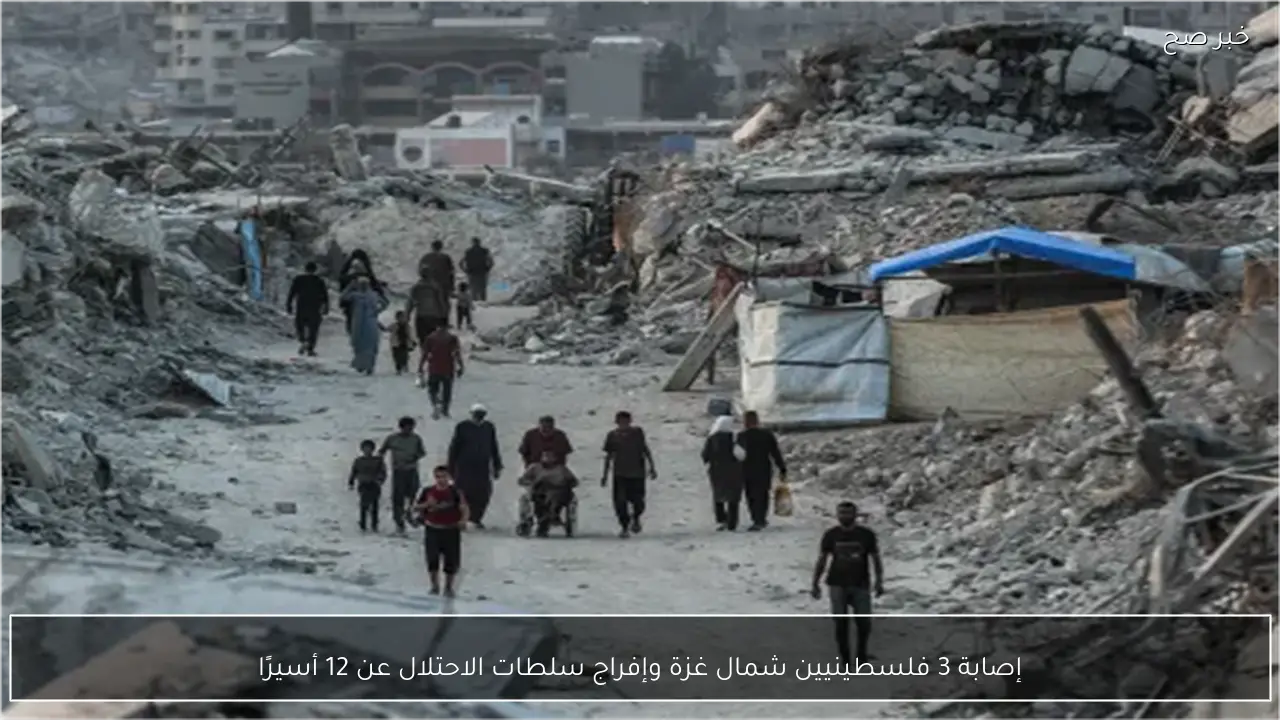 إصابة 3 فلسطينيين شمال غزة وإفراج سلطات الاحتلال عن 12 أسيرًا