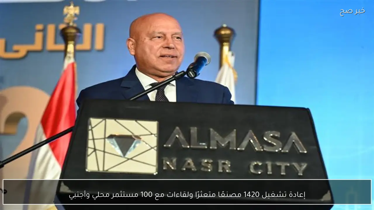 إعادة تشغيل 1420 مصنعًا متعثرًا ولقاءات مع 100 مستثمر محلي وأجنبي