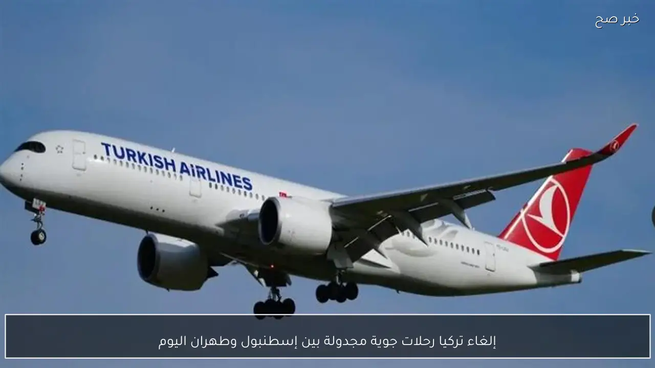 إلغاء تركيا رحلات جوية مجدولة بين إسطنبول وطهران اليوم