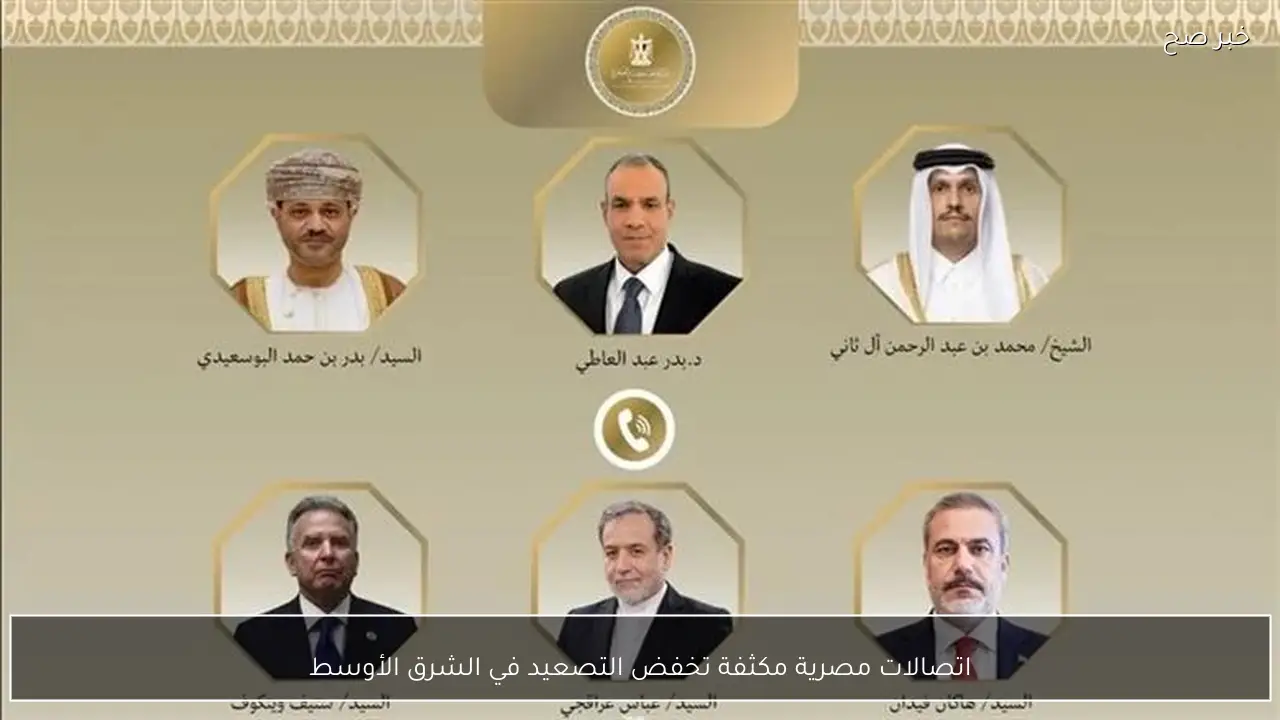 اتصالات مصرية مكثفة تخفض التصعيد في الشرق الأوسط