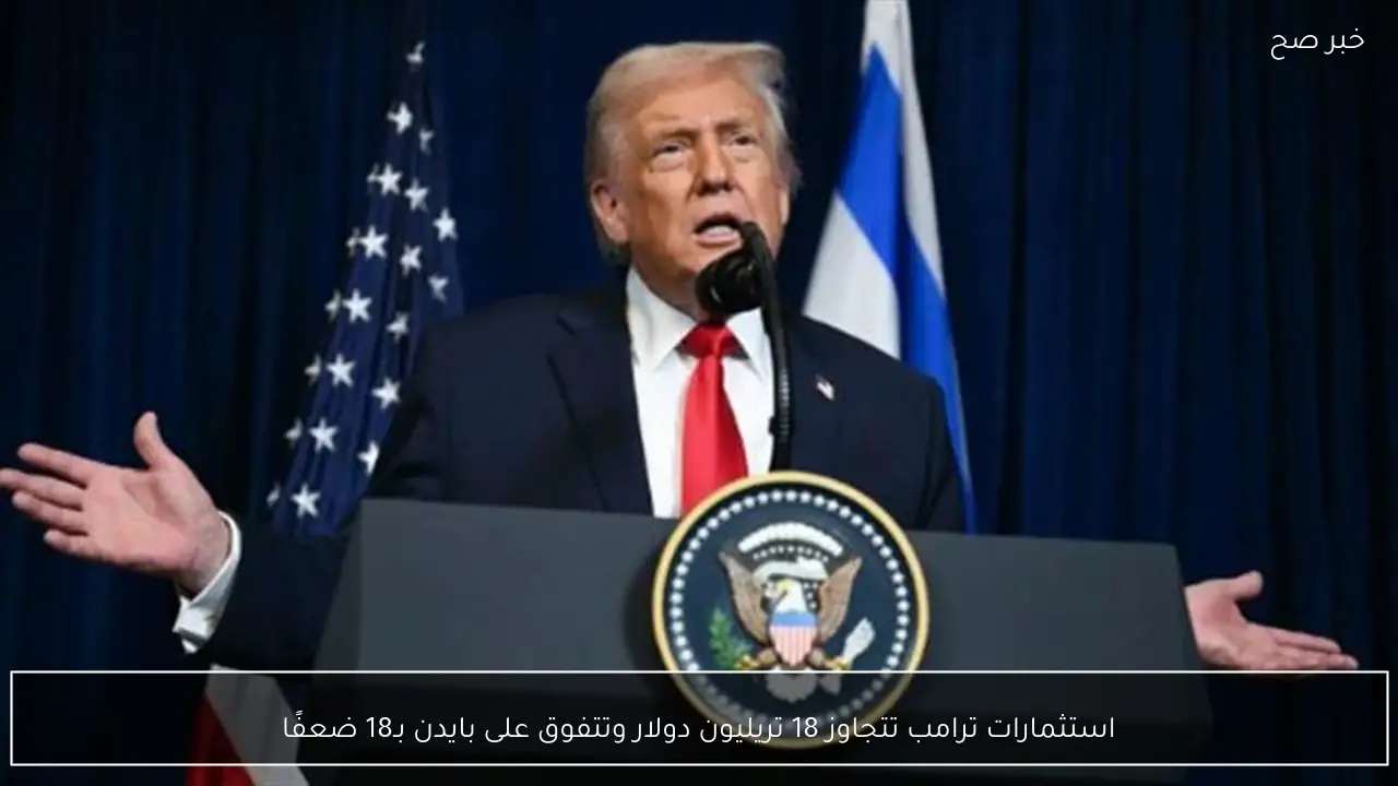 استثمارات ترامب تتجاوز 18 تريليون دولار وتتفوق على بايدن بـ18 ضعفًا