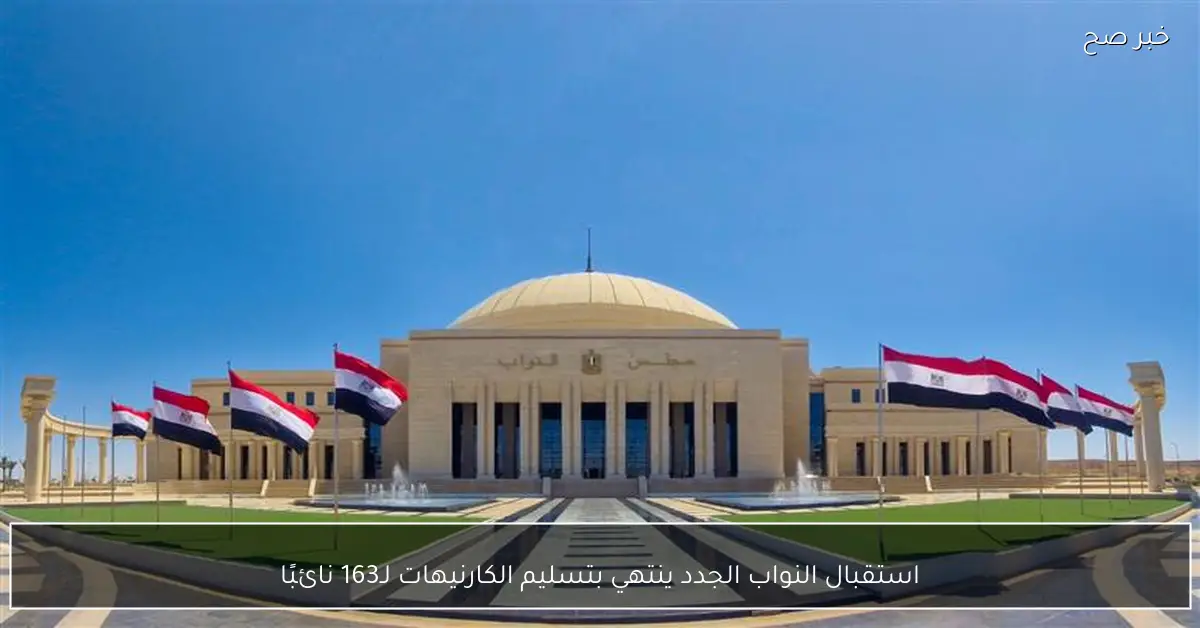 استقبال النواب الجدد ينتهي بتسليم الكارنيهات لـ163 نائبًا