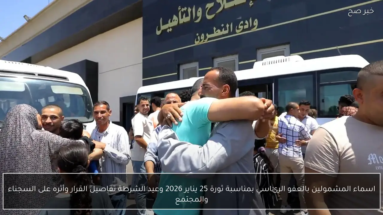 اسماء المشمولين بالعفو الرئاسي بمناسبة ثورة 25 يناير 2026 وعيد الشرطة تفاصيل القرار وأثره على السجناء والمجتمع