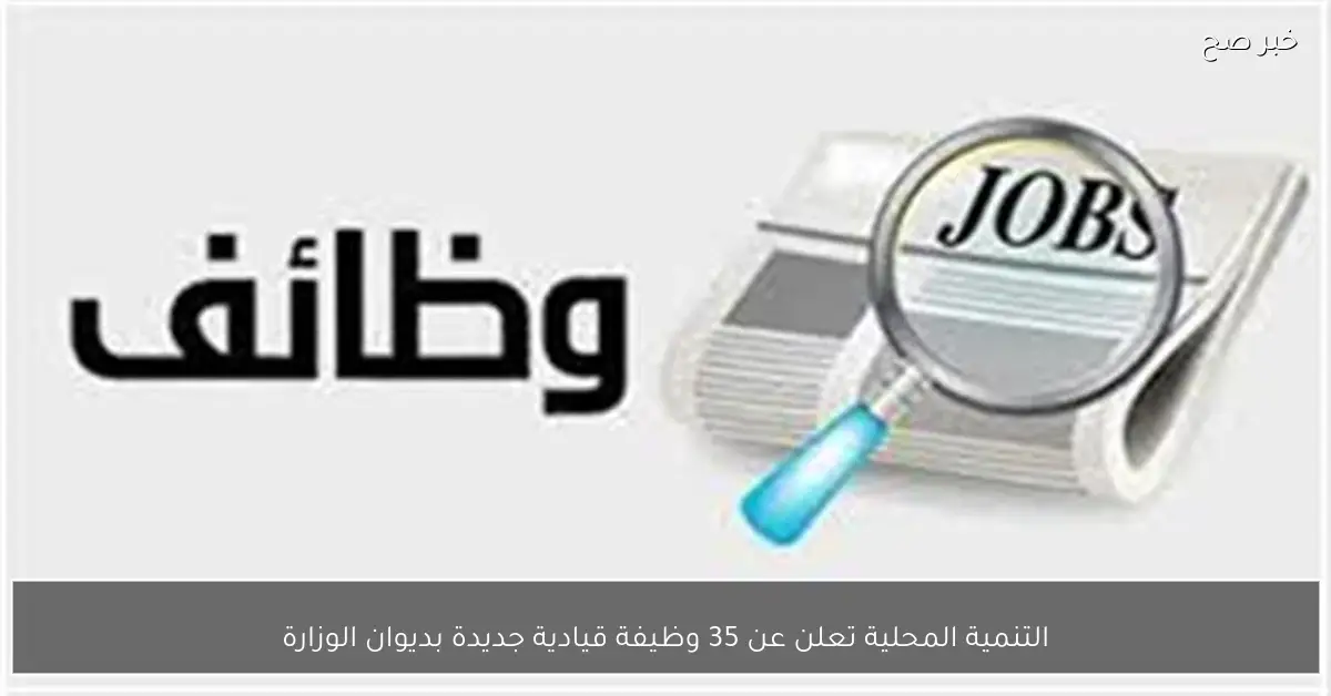 التنمية المحلية تعلن عن 35 وظيفة قيادية جديدة بديوان الوزارة