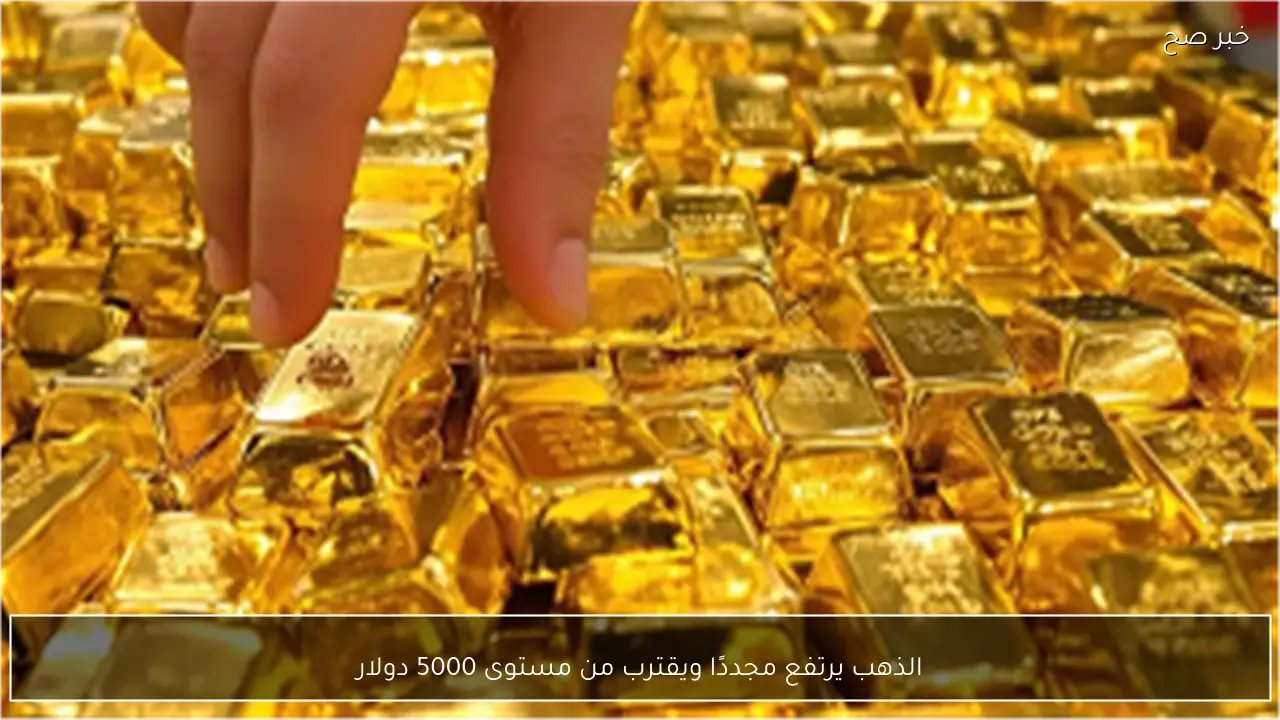 الذهب يرتفع مجددًا ويقترب من مستوى 5000 دولار