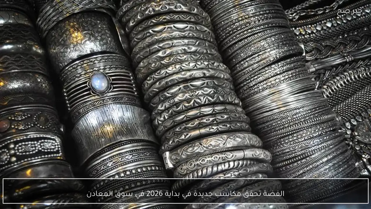 الفضة تحقق مكاسب جديدة في بداية 2026 في سوق المعادن