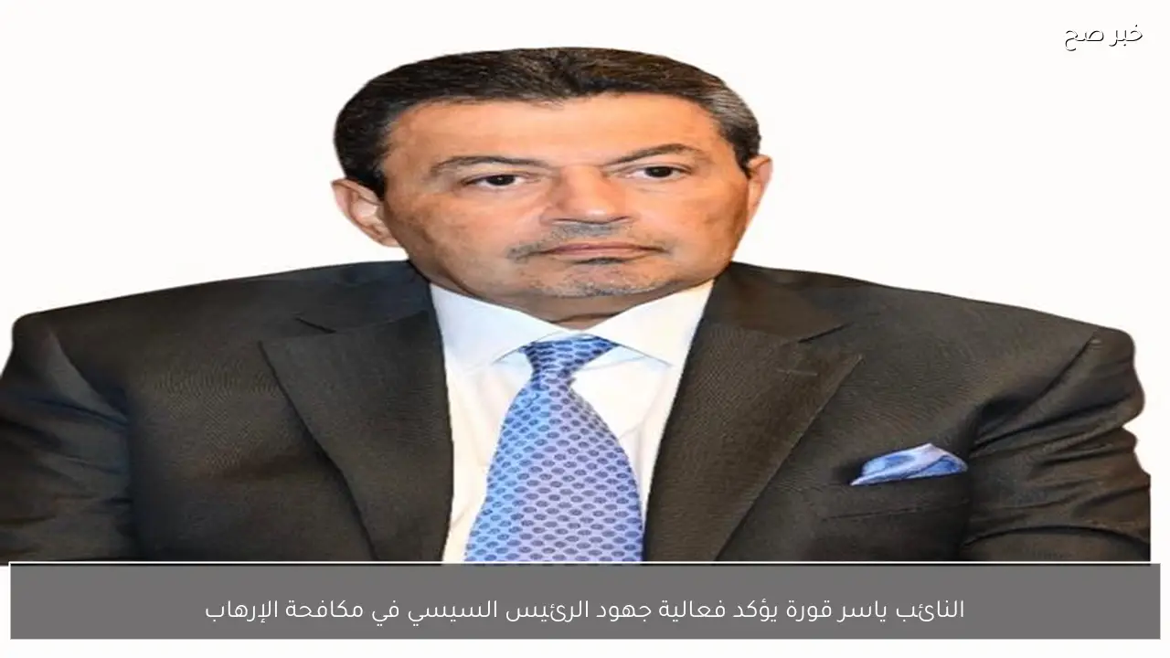 النائب ياسر قورة يؤكد فعالية جهود الرئيس السيسي في مكافحة الإرهاب