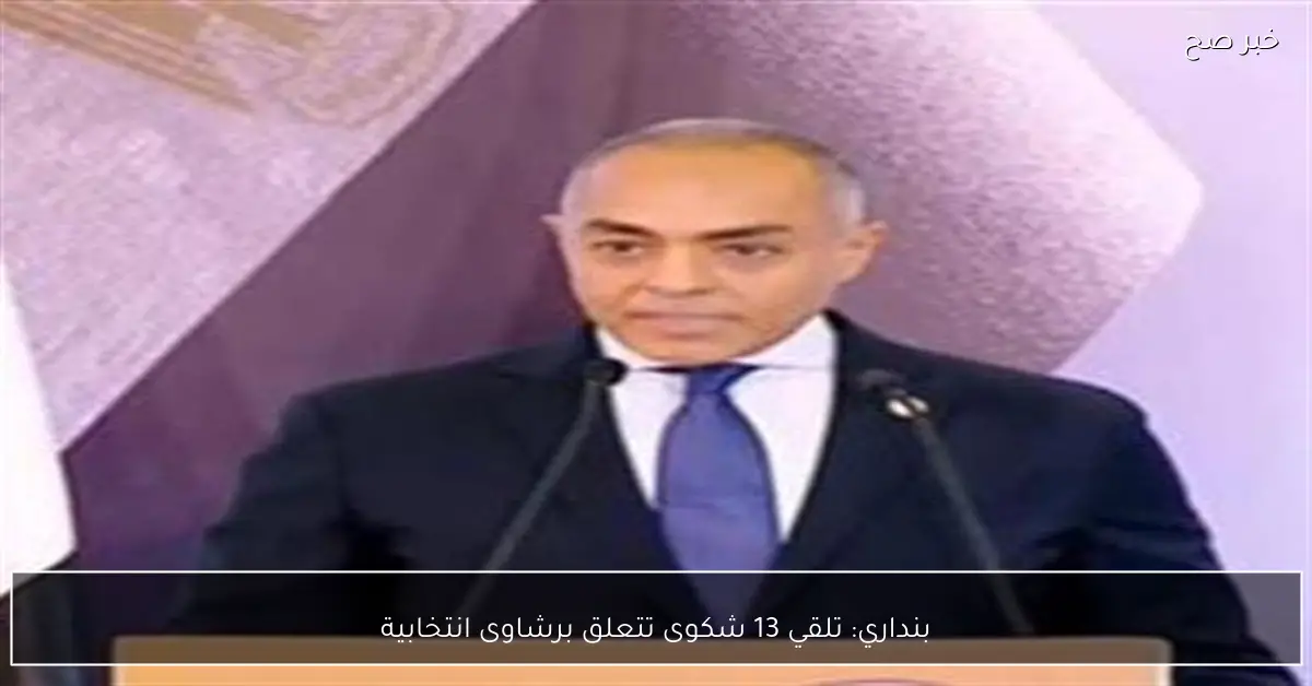 بنداري: تلقي 13 شكوى تتعلق برشاوى انتخابية