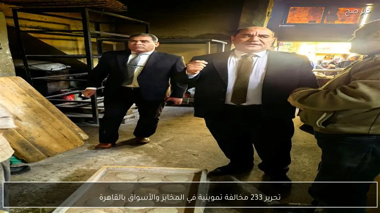 تحرير 233 مخالفة تموينية في المخابز والأسواق بالقاهرة