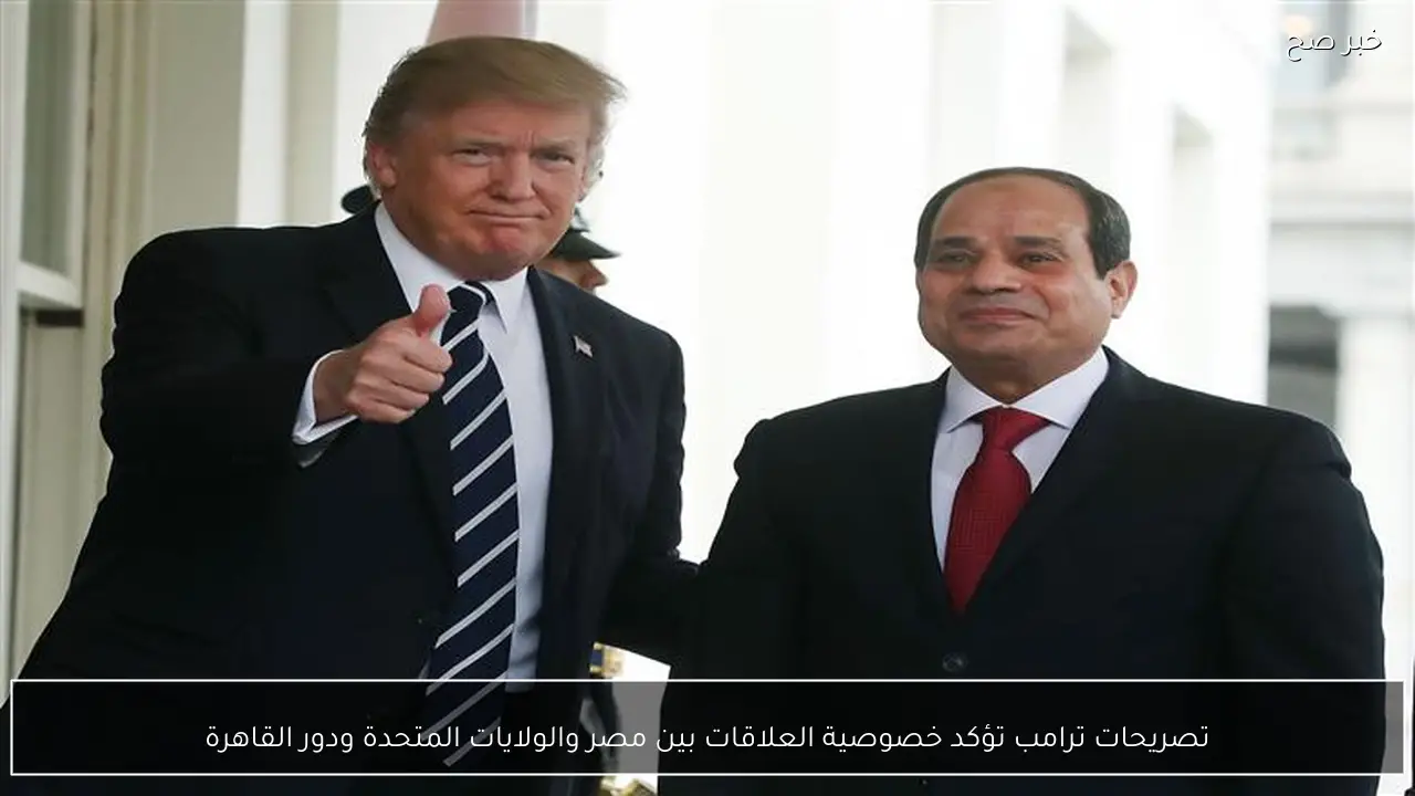 تصريحات ترامب تؤكد خصوصية العلاقات بين مصر والولايات المتحدة ودور القاهرة