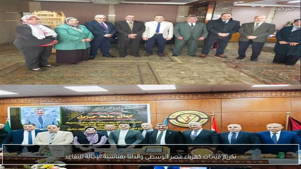 تكريم قيادات كهرباء مصر الوسطى والدلتا بمناسبة الإحالة للتقاعد