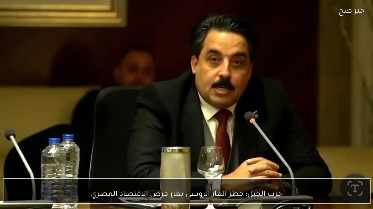 حزب الجيل: حظر الغاز الروسي يعزز فرص الاقتصاد المصري