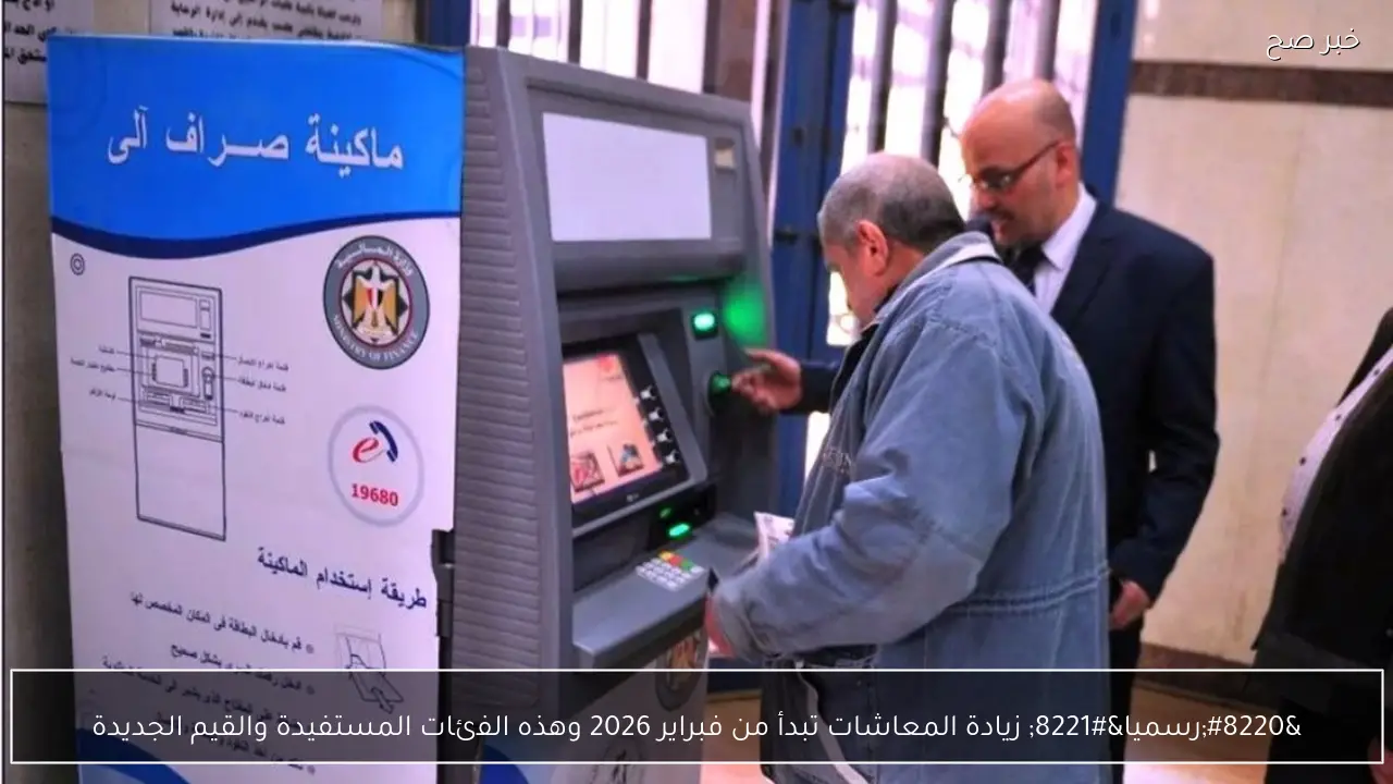 “رسميا” زيادة المعاشات تبدأ من فبراير 2026 وهذه الفئات المستفيدة والقيم الجديدة