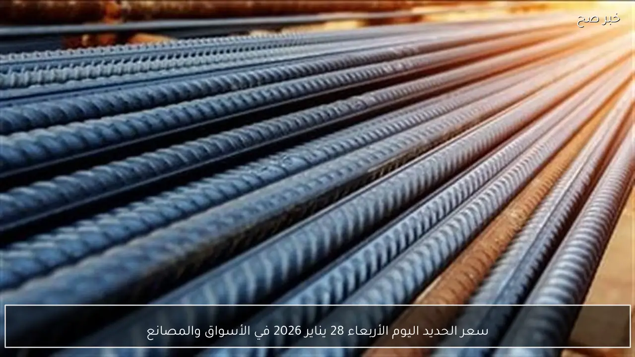 سعر الحديد اليوم الأربعاء 28 يناير 2026 في الأسواق والمصانع