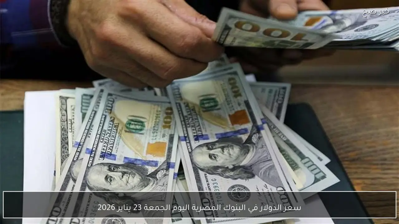 سعر الدولار في البنوك المصرية اليوم الجمعة 23 يناير 2026