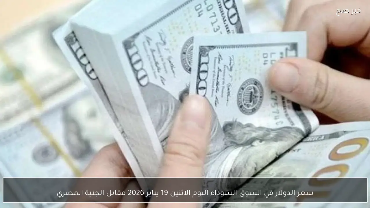 سعر الدولار في السوق السوداء اليوم الاثنين 19 يناير 2026 مقابل الجنية المصري