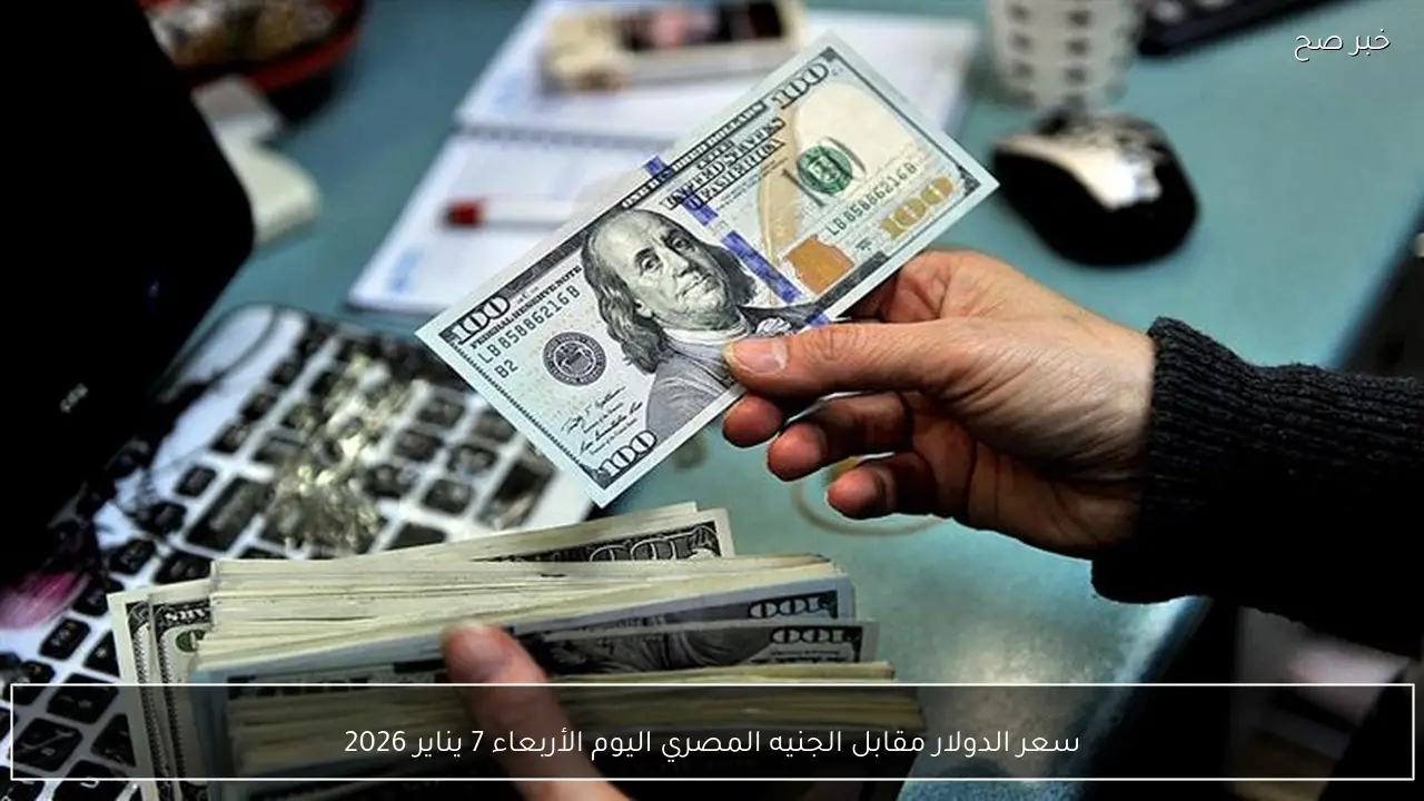سعر الدولار مقابل الجنيه المصري اليوم الأربعاء 7 يناير 2026