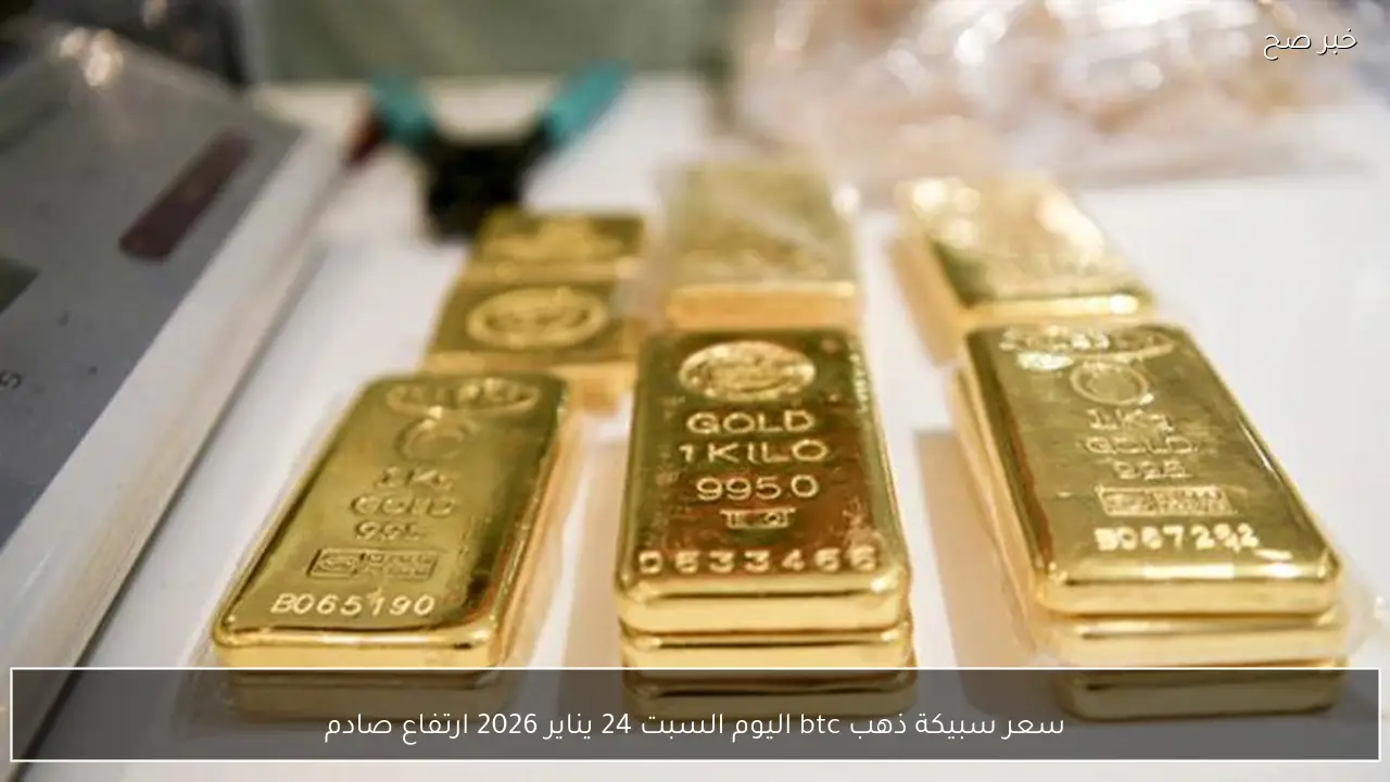 سعر سبيكة ذهب btc اليوم السبت 24 يناير 2026 ارتفاع صادم