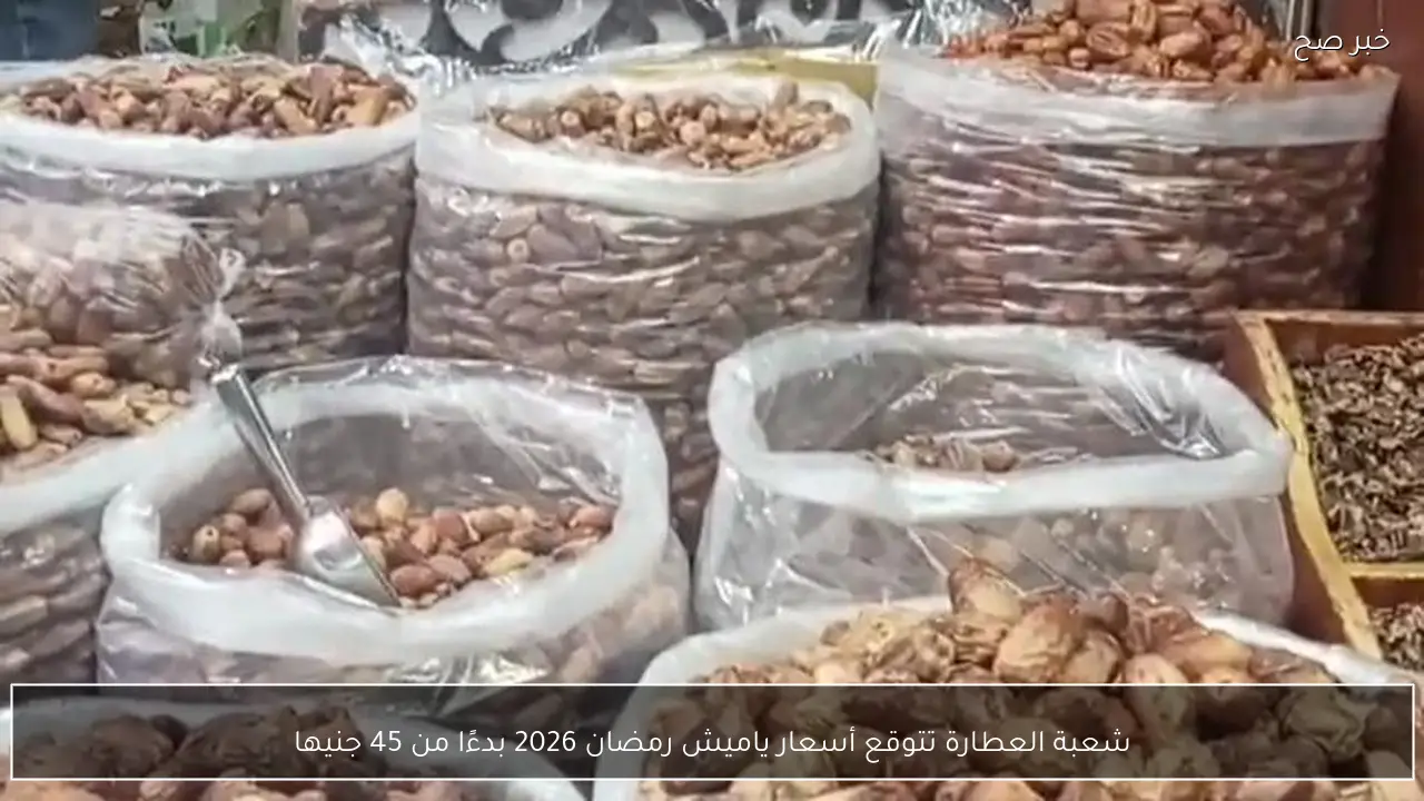 شعبة العطارة تتوقع أسعار ياميش رمضان 2026 بدءًا من 45 جنيها