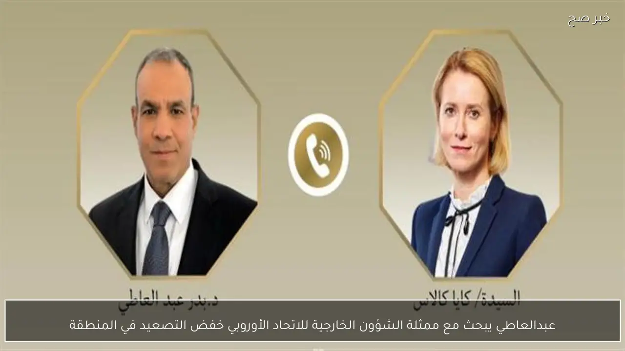 عبدالعاطي يبحث مع ممثلة الشؤون الخارجية للاتحاد الأوروبي خفض التصعيد في المنطقة