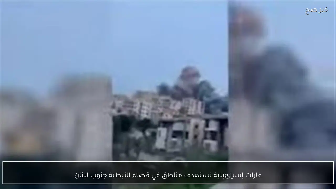 غارات إسرائيلية تستهدف مناطق في قضاء النبطية جنوب لبنان