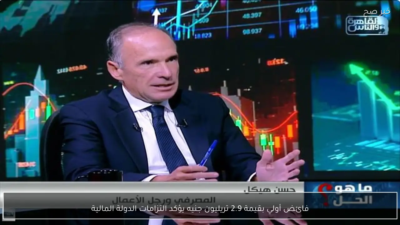 فائض أولي بقيمة 2.9 تريليون جنيه يؤكد التزامات الدولة المالية