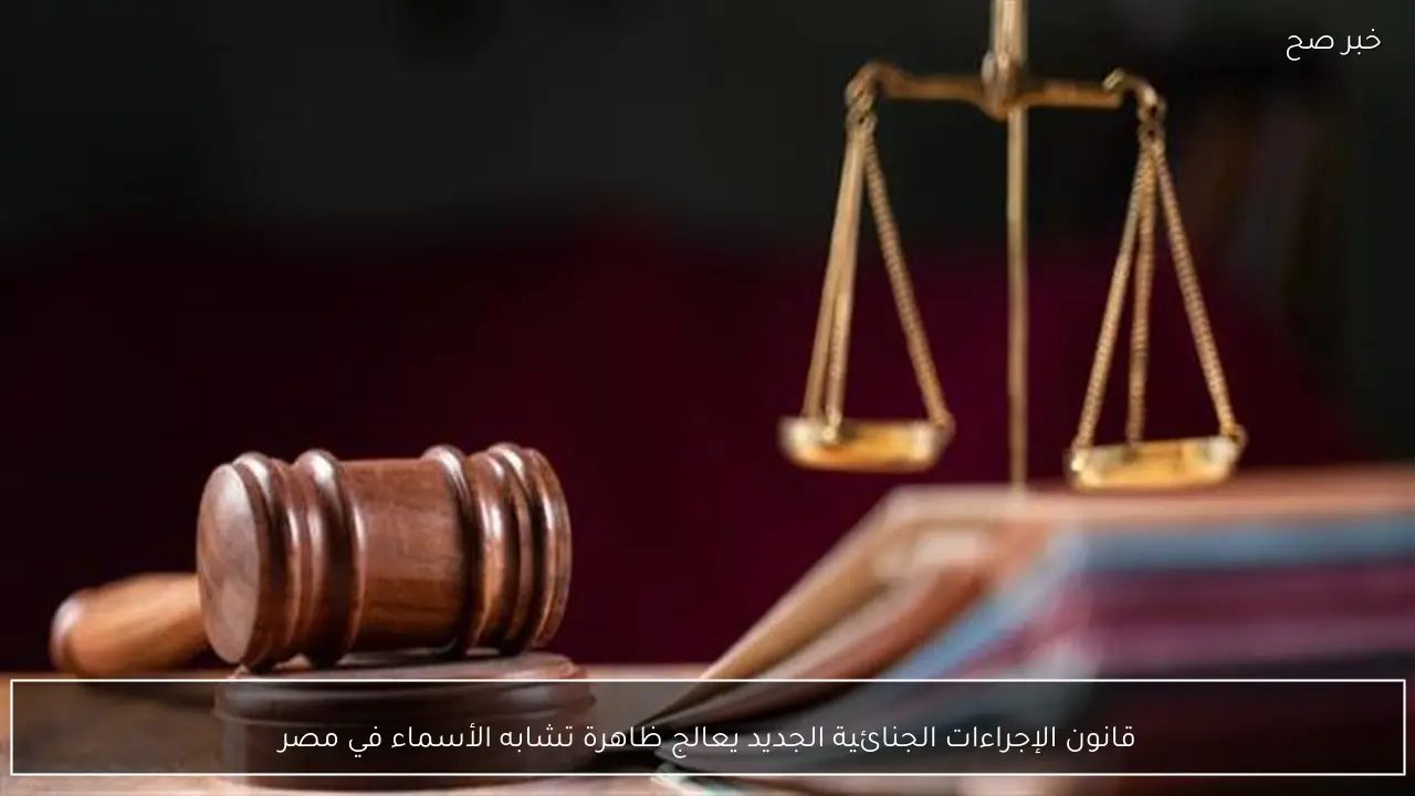 قانون الإجراءات الجنائية الجديد يعالج ظاهرة تشابه الأسماء في مصر