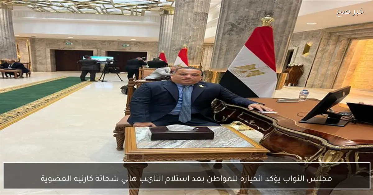مجلس النواب يؤكد انحيازه للمواطن بعد استلام النائب هاني شحاتة كارنيه العضوية
